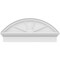 Ekena Millwork Segment Arch 4 Spoke Architectural Grade PVC Combination Pediment, 34"W x 15-3/8"H x 2-3/4"P PEDPC034X155SEG04 - alternate 2